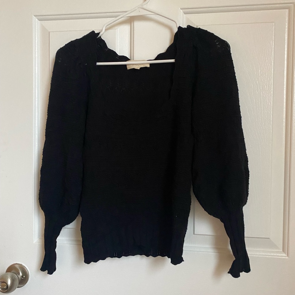 Black la maille sezane sweater size small